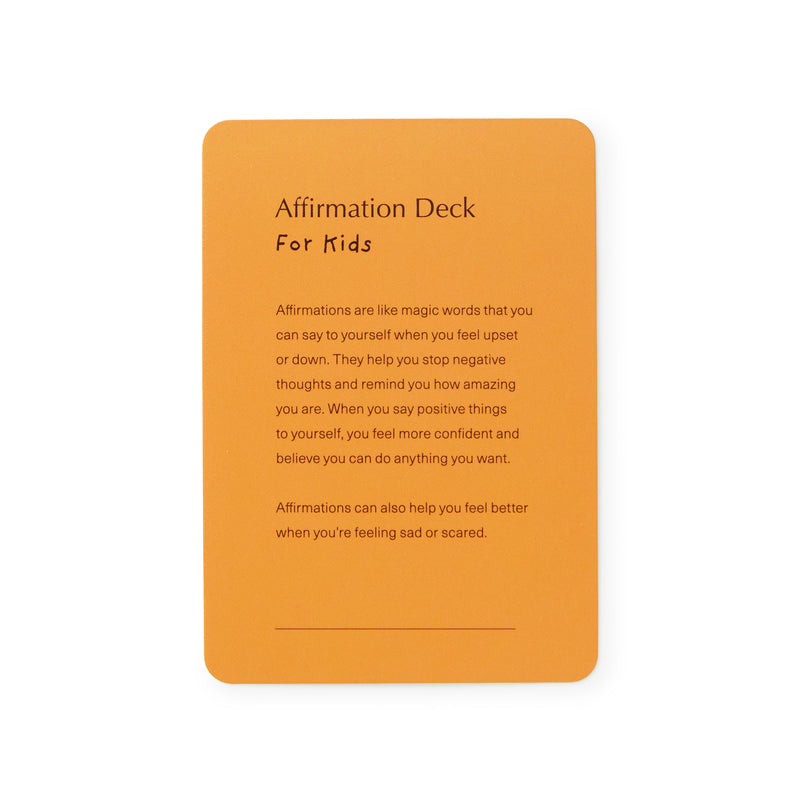 Affirmations for Kids Card Deck