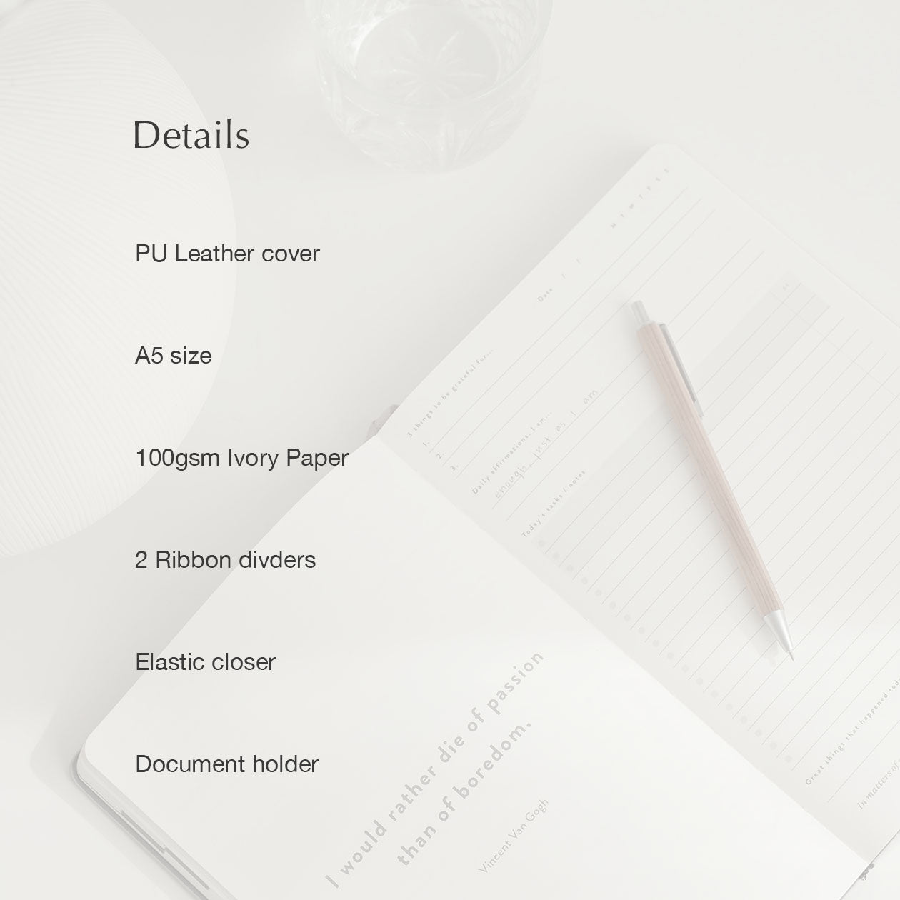 Daily Goal Setter Planner - Gratitude Journal – Mål Paper