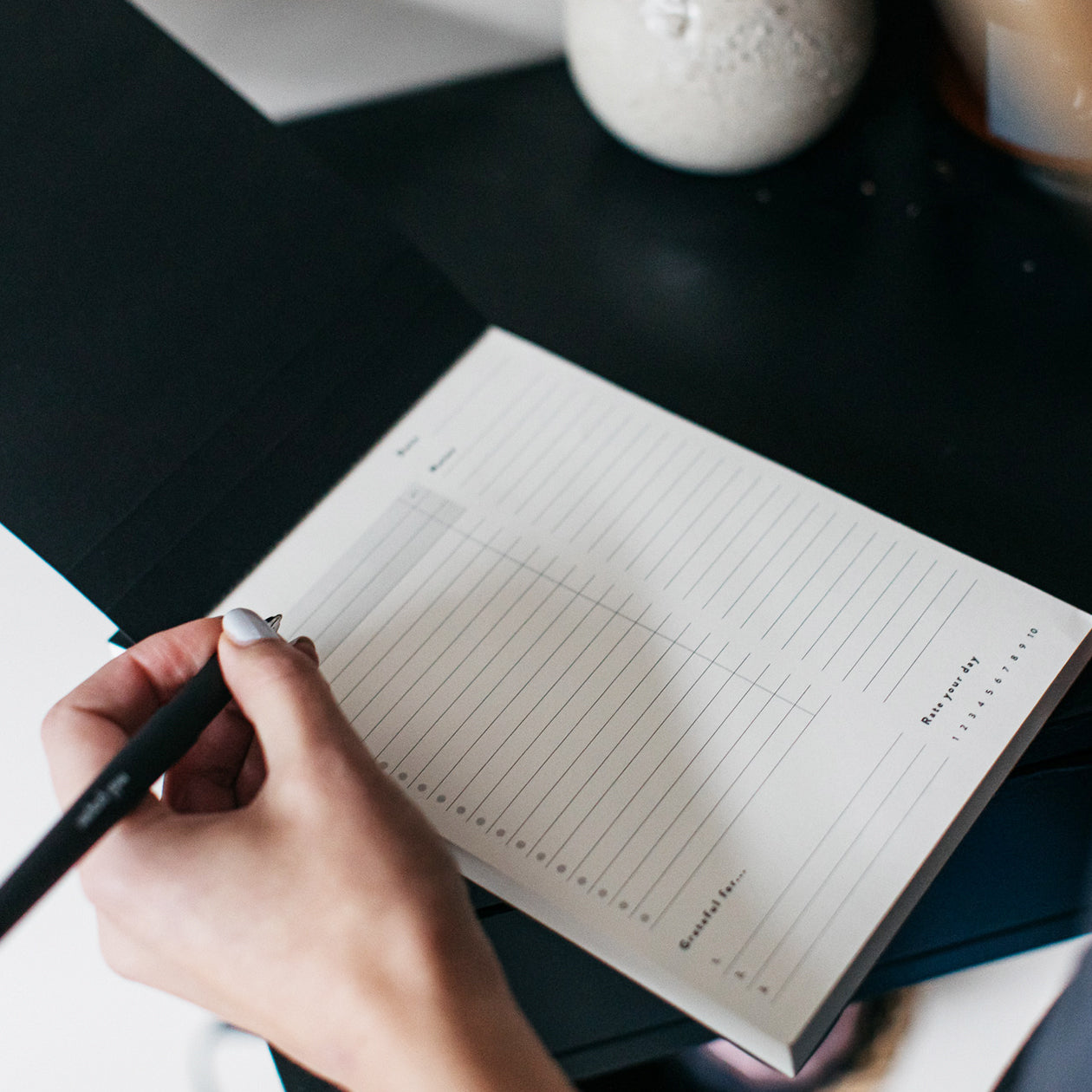 Daily Tasks Planner Pad - A5 Daily Notepad from Mål Paper